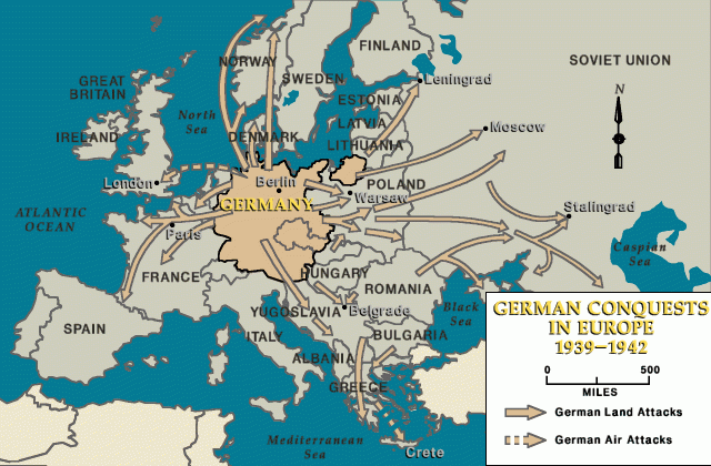 א. גרמניה מעל אירופה 1939 – 1942. אכן, Deutschland über alles
