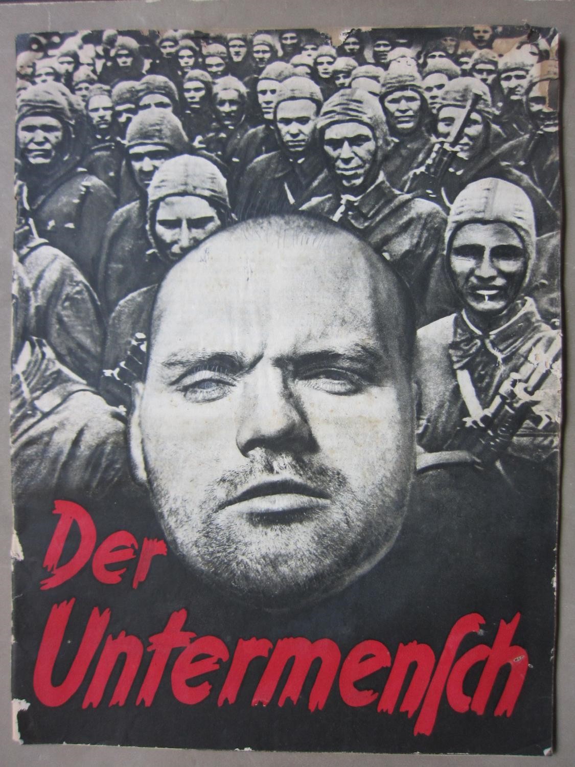 Der Untermensch א. תמונת השער. עם זאת, יש לציין כי הדימוי איננו יהודי כי אם "סלאבי". ארנסט רהם- Röhm. מפקד SA - Sturmabteilung ומתחרהו של היטלר על מעמד