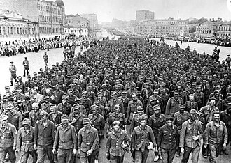17 ביולי 1944. צעדת 57.000 שבוים גרמאנים ברחובות מוסקבה